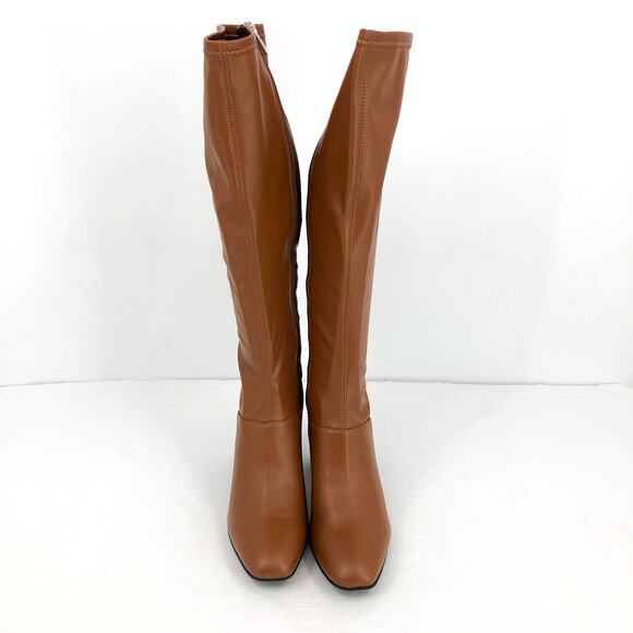 Franco Sarto Womens L-Tribute Knee High Boots US 8 M EU 38.5 Saddle Tan NIB - Picture 6 of 11